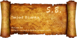 Smied Bianka névjegykártya