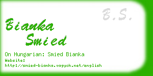 bianka smied business card